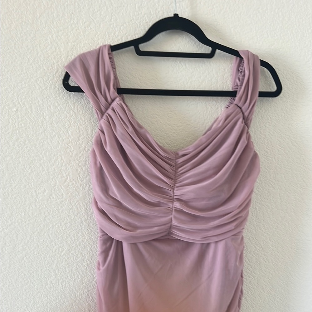 Elegant Mauve Evening Gown - image 2